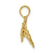 14K Yellow Gold Polished Open-Backed Crab Pendant - (A83-527) 14K Yellow Gold Polished Open-Backed Crab Pendant - (A83-527)