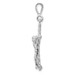 Crucifix Pendant 14K White Gold - 36mm total length - (A83-961)