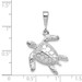 14K White Gold Solid Polished Open-Backed Sea Turtle Pendant - (A84-364) 14K White Gold Solid Polished Open-Backed Sea Turtle Pendant - (A84-364)