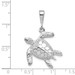 14K White Gold Solid Polished Open-Backed Sea Turtle Pendant - (A84-364) 14K White Gold Solid Polished Open-Backed Sea Turtle Pendant - (A84-364)