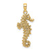 14K Yellow Gold Seahorse Pendant - (A85-396) 14K Yellow Gold Seahorse Pendant - (A85-396)