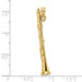 14K Yellow Gold 3-D Clarinet Charm Pendant - (A92-201) 14K Yellow Gold 3-D Clarinet Charm Pendant - (A92-201)