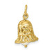 14K Yellow Gold Wedding Bell with Freshwater Cultured Pearl Charm Pendant - (A98-539) 14K Yellow Gold Wedding Bell with Freshwater Cultured Pearl Charm Pendant - (A98-539)