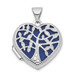 14K White Gold 18mm Heart with Tree Locket - (A99-440) 14K White Gold 18mm Heart with Tree Locket - (A99-440)