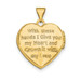 14K Yellow Gold Diamond Claddagh Heart Locket 20x15mm - (A99-553)