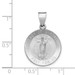 14K White Gold Polished and Satin Our Lady of Guadalupe Medal Pendant 18mm width - (A99-981) 14K White Gold Polished and Satin Our Lady of Guadalupe Medal Pendant 18mm width - (A99-981)