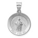 14K White Gold Polished and Satin St. Jude Thaddeus Medal Pendant 19mm width - (B11-358) 14K White Gold Polished and Satin St. Jude Thaddeus Medal Pendant 19mm width - (B11-358)