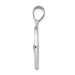 14K White Gold Polished and Satin St. Jude Thaddeus Medal Pendant 19mm width - (B11-358) 14K White Gold Polished and Satin St. Jude Thaddeus Medal Pendant 19mm width - (B11-358)