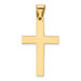 14K Yellow Gold Polished Cross Pendant 35mm length - (B11-371)
