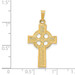 14K Yellow Gold Celtic Cross Charm 32mm length - (B11-473) 14K Yellow Gold Celtic Cross Charm 32mm length - (B11-473)