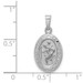 14K White Gold Saint Christopher Medal Charm 11mm width - (B11-612) 14K White Gold Saint Christopher Medal Charm 11mm width - (B11-612)