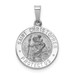 14K White Gold Saint Christopher Medal Charm 15mm width - (B11-624) 14K White Gold Saint Christopher Medal Charm 15mm width - (B11-624)