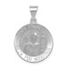 14K White Gold Satin and Polished Hollow Pope Francisco Medal - (B11-709) 14K White Gold Satin and Polished Hollow Pope Francisco Medal - (B11-709)