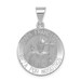14K White Gold Satin and Polished Hollow Pope Francisco Medal - (B11-709) 14K White Gold Satin and Polished Hollow Pope Francisco Medal - (B11-709)