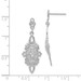 14K White Gold Diamond-cut Filigree Dangle Earrings - (B42-642) 14K White Gold Diamond-cut Filigree Dangle Earrings - (B42-642)