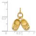 14K Yellow Gold Polished Baby Shoes Charm - (A82-613)