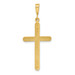 14K Yellow Gold Cross Pendant 46mm length - (A82-971)