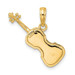 14K Yellow Gold Polished Solid 3-Dimensional Violin Pendant - (A83-189) 14K Yellow Gold Polished Solid 3-Dimensional Violin Pendant - (A83-189)