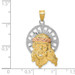 14K Tri-Color Gold Diamond-cut Christ Charm - (A84-507) 14K Tri-Color Gold Diamond-cut Christ Charm - (A84-507)
