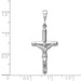 14K White Gold Crucifix Pendant 42mm length - (A84-844)