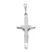 14K White Gold Crucifix Pendant 42mm length - (A84-844)