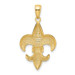 14K Yellow Gold Medium Fleur-De-Lis Pendant - (A84-903) 14K Yellow Gold Medium Fleur-De-Lis Pendant - (A84-903)
