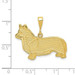 14K Yellow Gold Welsh Corgi Pendant - (A84-983)