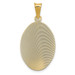 14K Yellow Gold Polished & Diamond-cut Lady of Guadalupe Oval Pendant - (A85-629) 14K Yellow Gold Polished & Diamond-cut Lady of Guadalupe Oval Pendant - (A85-629)