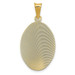 14K Yellow Gold Polished & Diamond-cut Lady of Guadalupe Oval Pendant - (A85-629) 14K Yellow Gold Polished & Diamond-cut Lady of Guadalupe Oval Pendant - (A85-629)