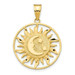 14K Yellow Gold Polished Sun with Moon & Star Charm - (A86-522) 14K Yellow Gold Polished Sun with Moon & Star Charm - (A86-522)