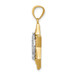 14k Two Tone Gold Star of David & Menorah Pendant - (A87-438) 14k Two Tone Gold Star of David & Menorah Pendant - (A87-438)