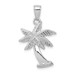 14k White Gold Palm Tree Pendant - (A90-888)