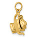 14K Yellow Gold 3-D Tea Pot Charm - (A82-450)