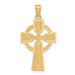 14K Yellow Gold Diamond-cut Celtic Cross Pendant - (A83-296) 14K Yellow Gold Diamond-cut Celtic Cross Pendant - (A83-296)