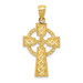 14K Yellow Gold Diamond-cut Celtic Cross Pendant - (A83-296) 14K Yellow Gold Diamond-cut Celtic Cross Pendant - (A83-296)