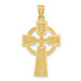 14K Yellow Gold Diamond-cut Celtic Cross Pendant - (A83-296) 14K Yellow Gold Diamond-cut Celtic Cross Pendant - (A83-296)