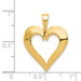 14K Yellow Gold Heart Charm 18mm Diameter - (A83-345) 14K Yellow Gold Heart Charm 18mm Diameter - (A83-345)
