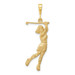 14K Yellow Gold Female Golfer Pendant - (A83-879) 14K Yellow Gold Female Golfer Pendant - (A83-879)