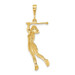 14K Yellow Gold Female Golfer Pendant - (A83-879) 14K Yellow Gold Female Golfer Pendant - (A83-879)