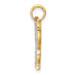 14K Yellow Gold & Rhodium Butterfly Pendant - (A84-826) 14K Yellow Gold & Rhodium Butterfly Pendant - (A84-826)
