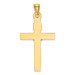 14k Two Tone Gold Crucifix Pendant - (A85-899) 14k Two Tone Gold Crucifix Pendant - (A85-899)