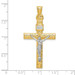 14k Two Tone Gold Crucifix Pendant - (A85-899) 14k Two Tone Gold Crucifix Pendant - (A85-899)