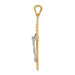 14k Two Tone Gold Crucifix Pendant - (A85-899) 14k Two Tone Gold Crucifix Pendant - (A85-899)