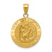 14K Yellow Gold Saint Christopher Medal Pendant 19mm width - (A86-438) 14K Yellow Gold Saint Christopher Medal Pendant 19mm width - (A86-438)