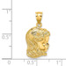 14K Yellow Gold Girl Head Charm Pendant - (A89-388) 14K Yellow Gold Girl Head Charm Pendant - (A89-388)