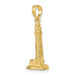 14K Yellow Gold 3-D Cape May, NJ Lighthouse Charm Pendant - (A92-604) 14K Yellow Gold 3-D Cape May, NJ Lighthouse Charm Pendant - (A92-604)
