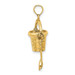 14K Yellow Gold Cape COD Bucket With Shovel Charm Pendant - (A93-433)