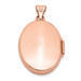 14K Rose Gold 21mm Oval Locket - (A99-209)