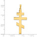 14K Yellow Gold Eastern Orthodox Cross Pendant 40mm length - (B11-648) 14K Yellow Gold Eastern Orthodox Cross Pendant 40mm length - (B11-648)