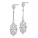 14K White Gold Diamond-cut Filigree Earrings - (B42-567) 14K White Gold Diamond-cut Filigree Earrings - (B42-567)